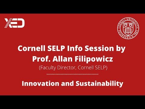 Webinar on Innovation and Sustainability
